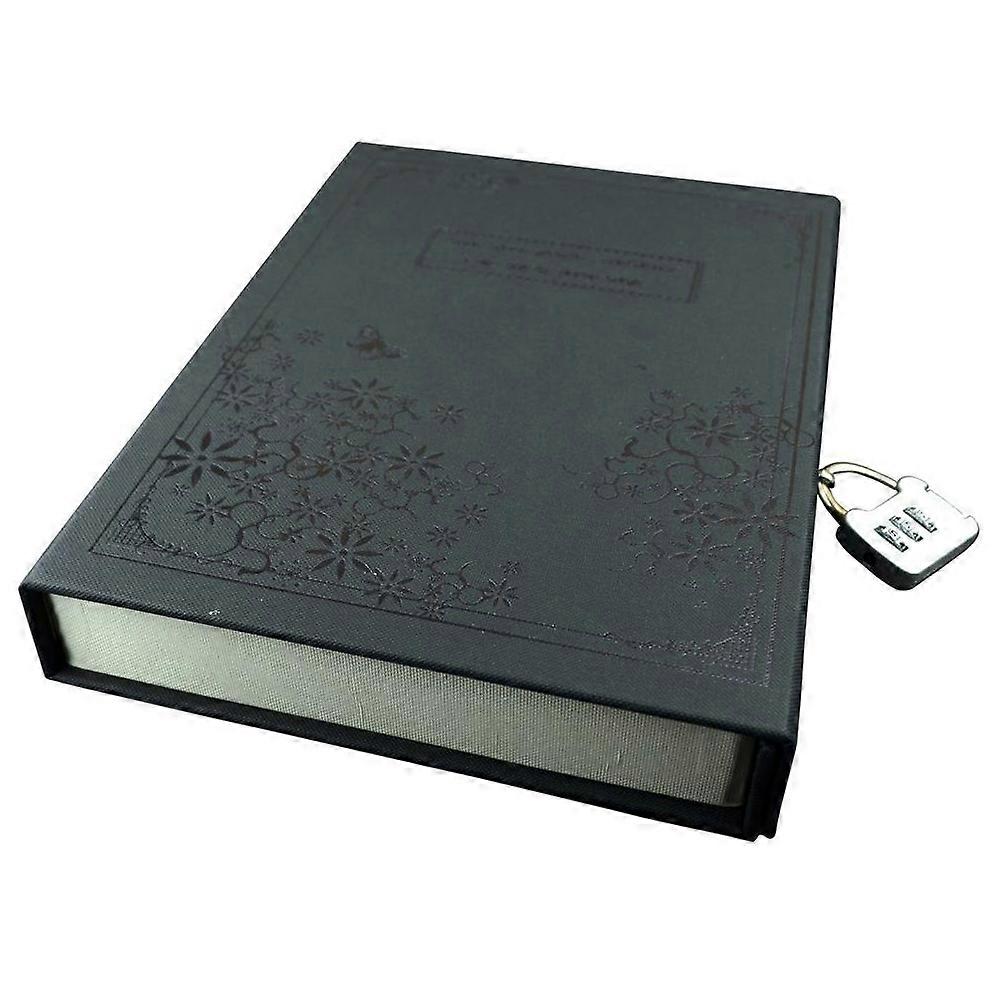 Code Lock Diary Vintage Cover Journal Notepad for Sketching