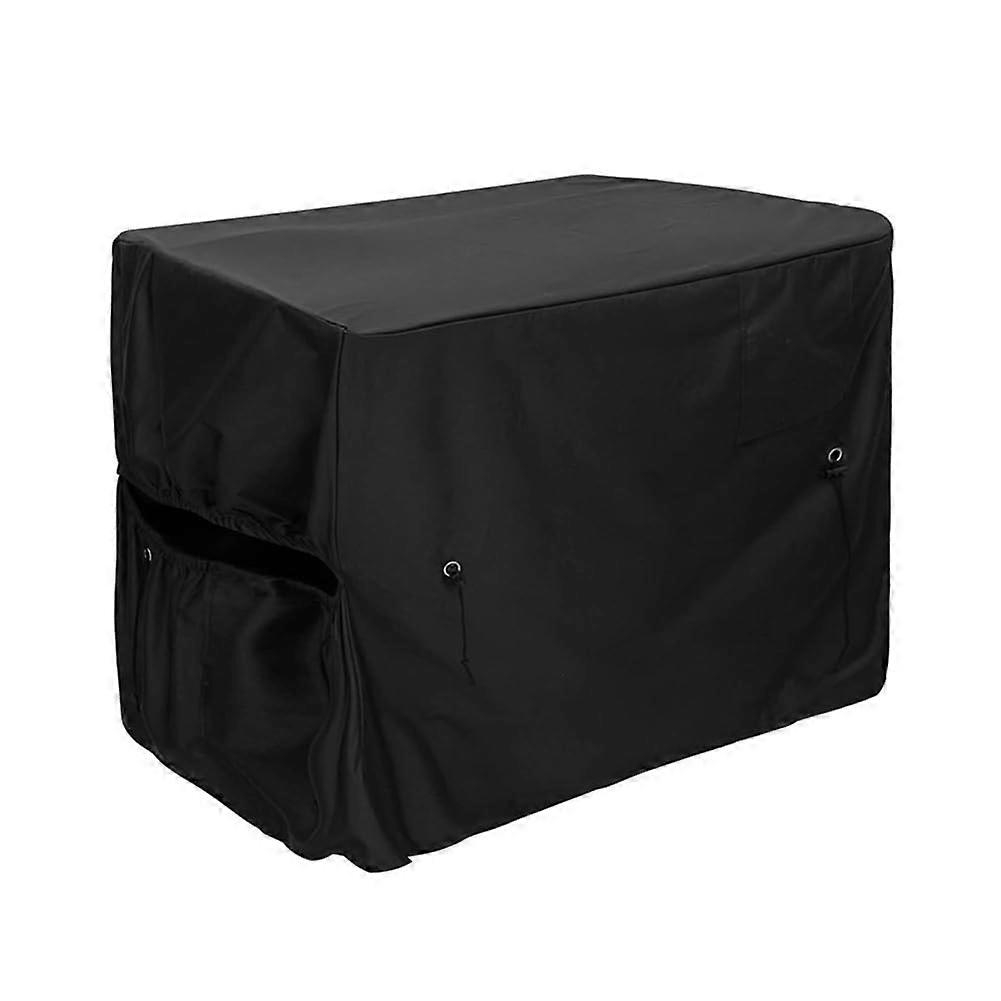 Waterproof Pool Heater Cover for Winter with Hose Hole and Hook & Loop, Adjustable Fit