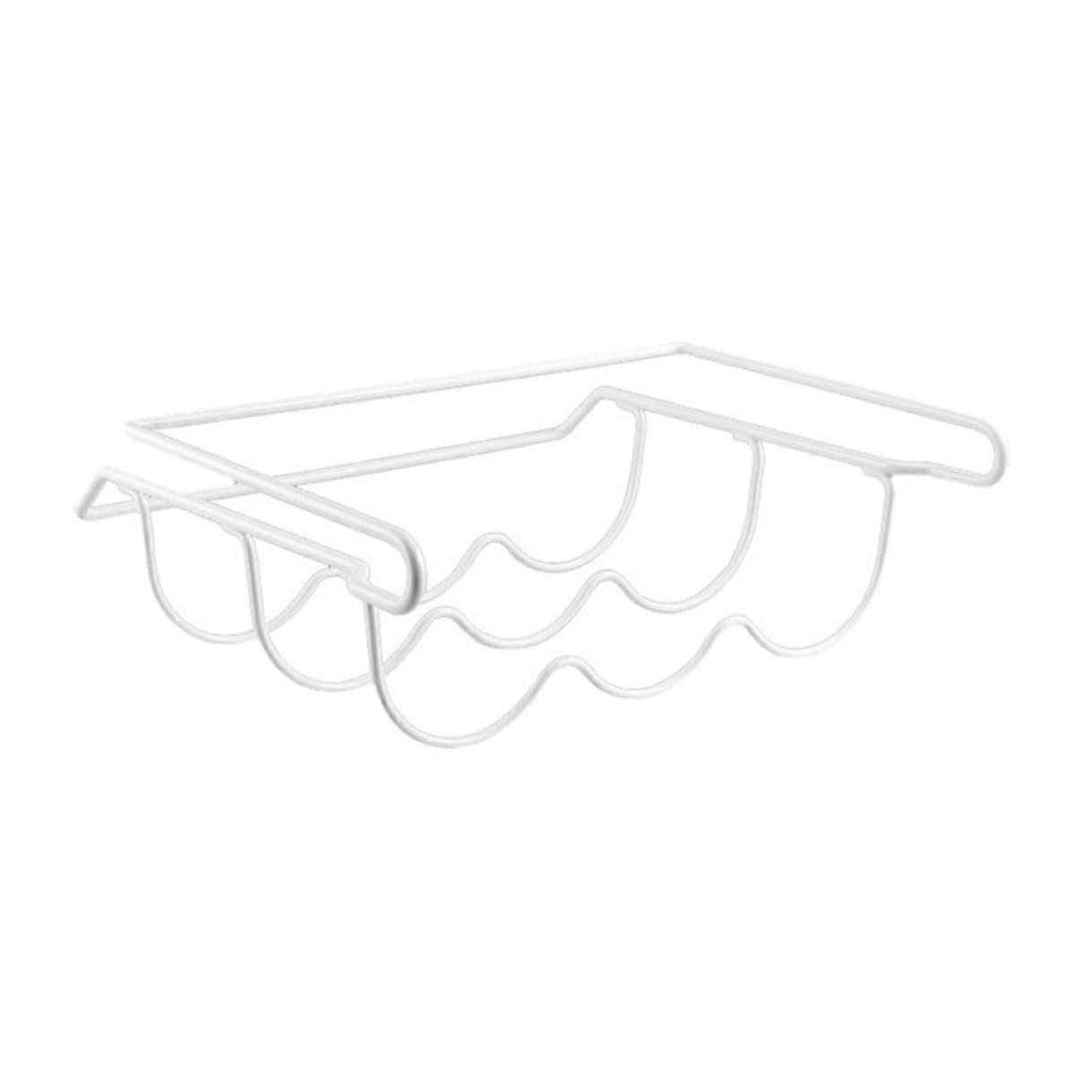 Fridge Bottle Organizer SpaceSaving UnderShelf Wine Rack for Beer and Soda Storage