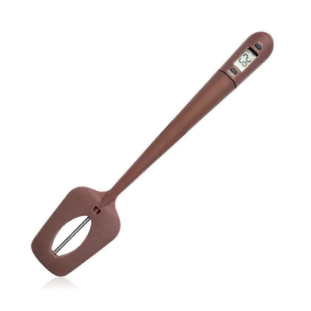 Digital Cooking Thermometer with Silicone Scraper Instant Read for Meat Liquids Baking BBQ