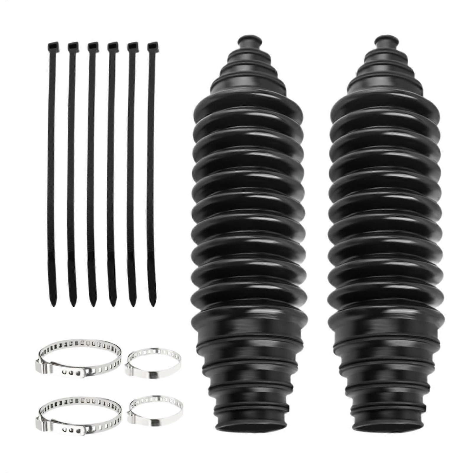12Piece Universal Steering Rack Boot Kit and Tie Rod End Boot for LongLasting Front Steering Protection