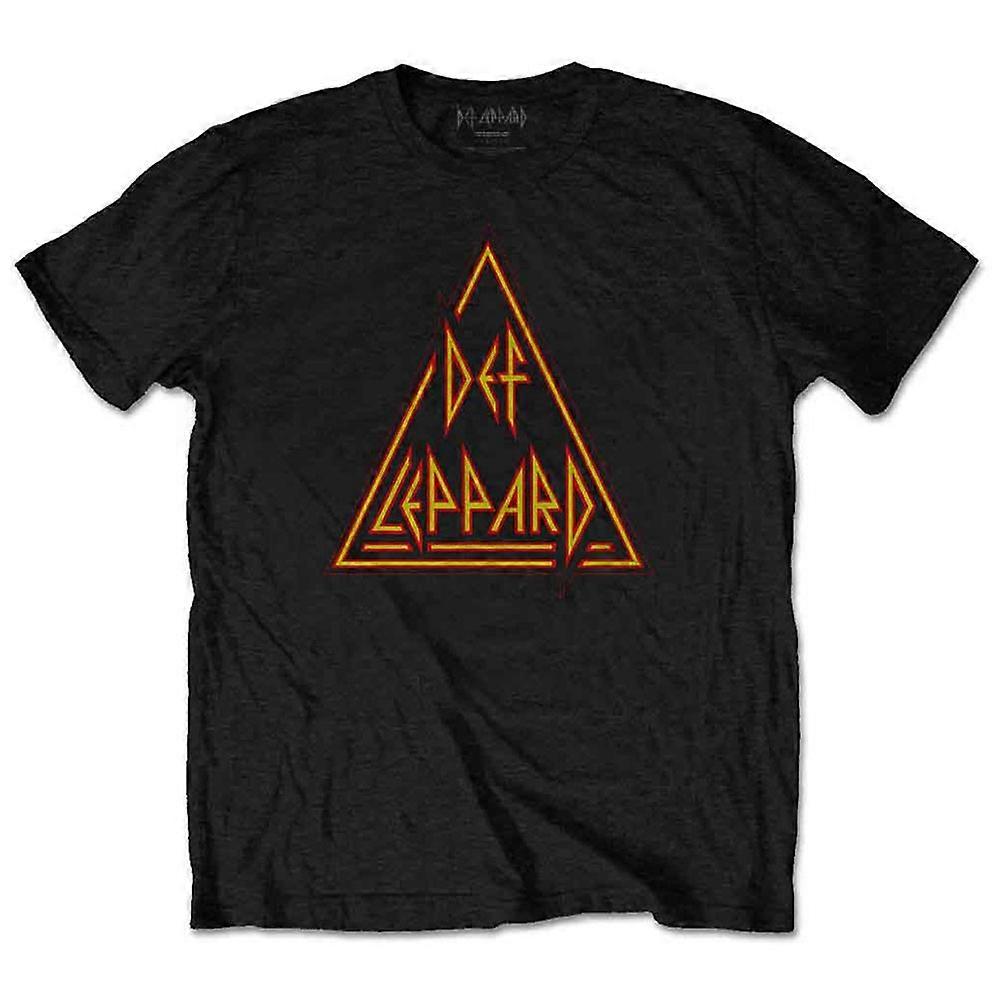 Def Leppard Triangle Band Logo T Shirt