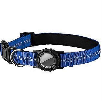 Wasserdichte Schutzhülle für AirTag Locator Hundehalsband mit reflektierendem Halsband für Haustiere, Größe L: (48-60) x