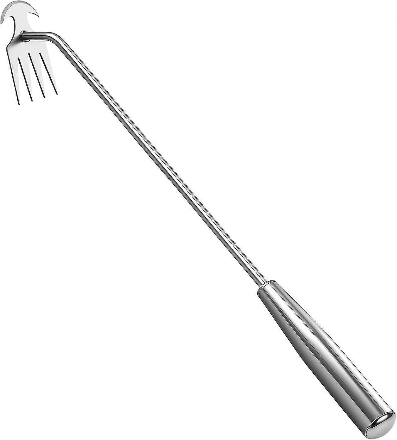 Manual weeding tool, stainless steel handle