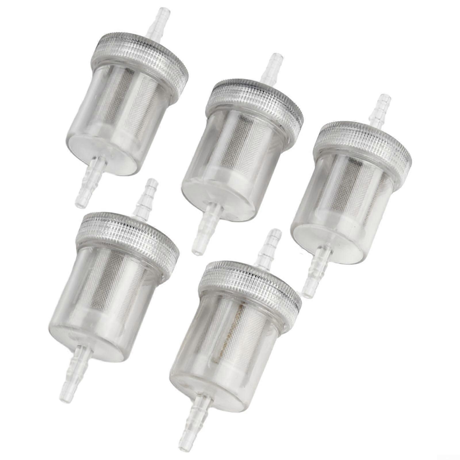 InLine Fuel Filter Kit 5Pack, Transparent 77mm for 4mm ID Hose for Webasto and Eberspacher