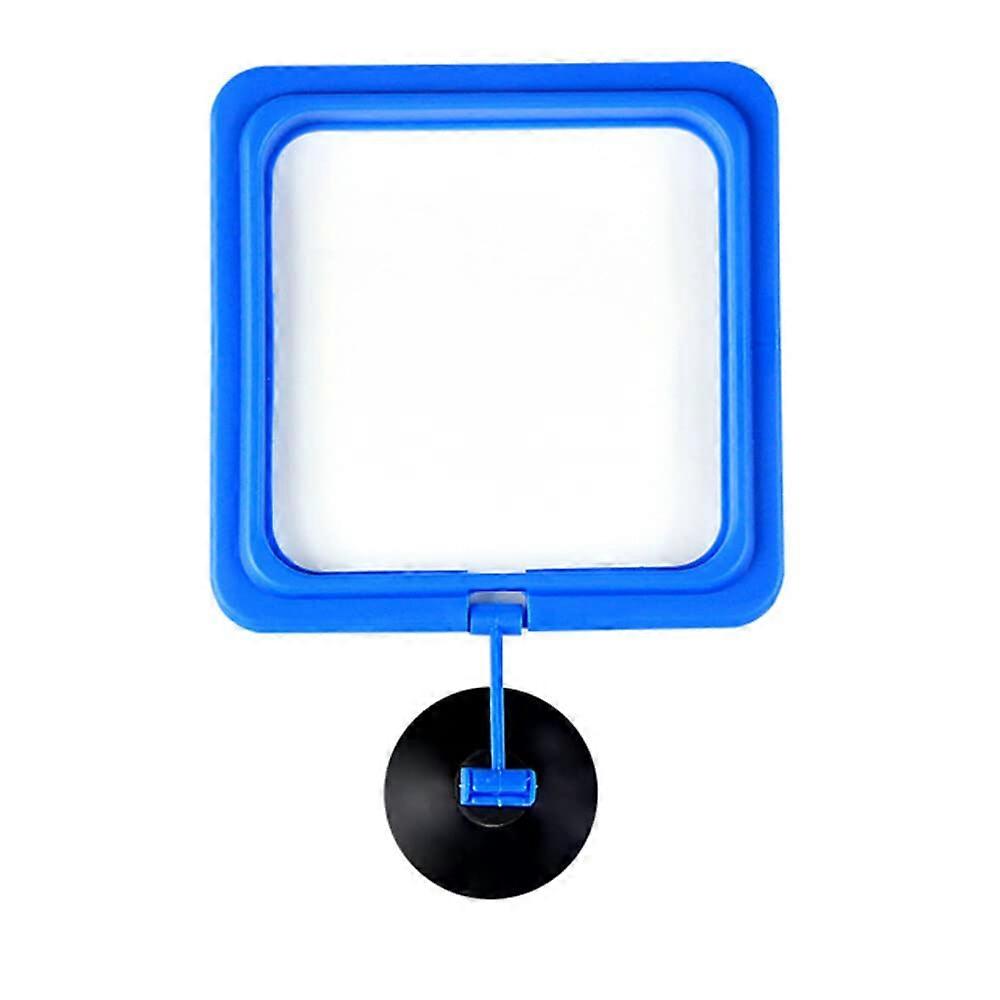 Aquarium Feeding Ring with Suction Cup, Square Fish Tank Design, Keeps Food Floating