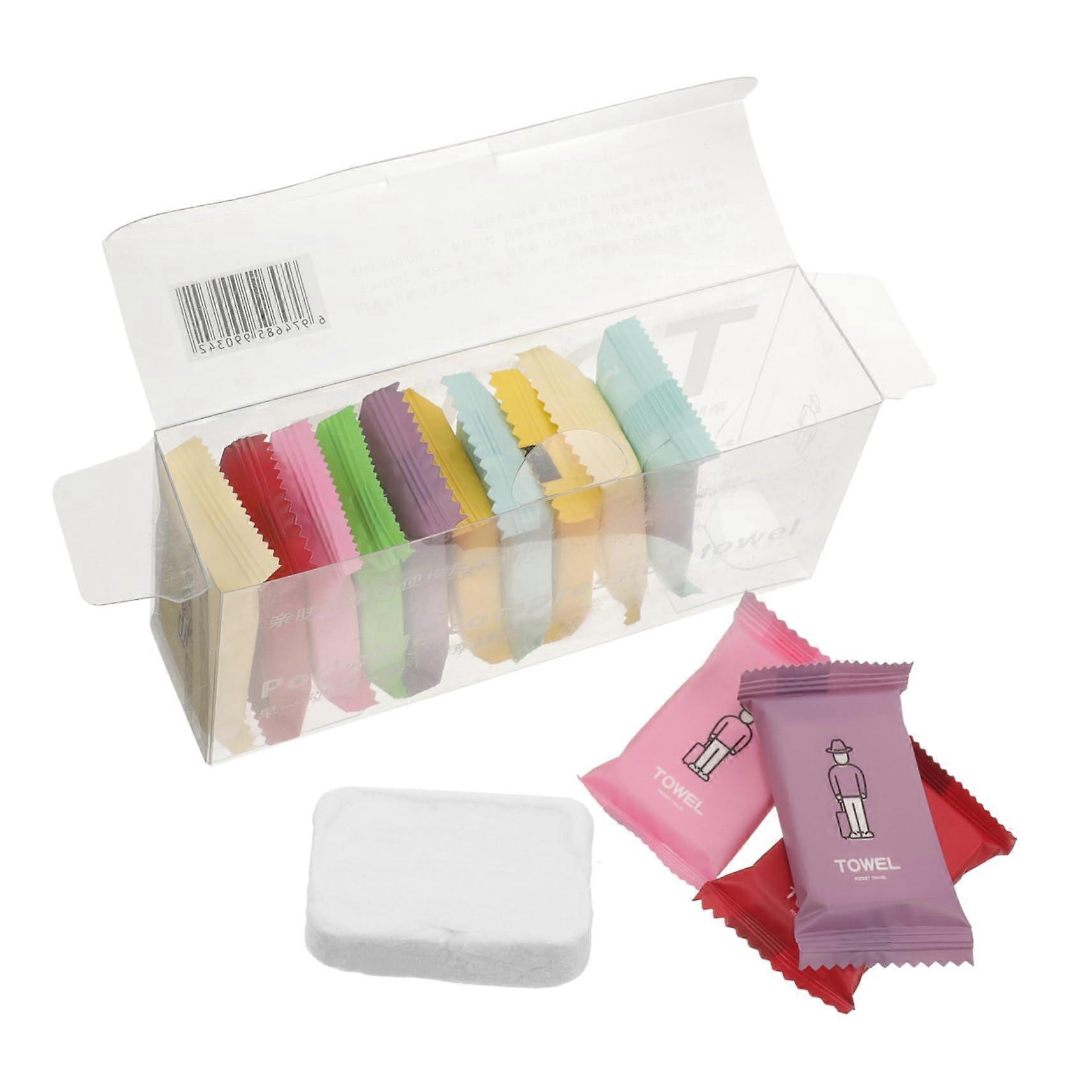 14Pcs Compressed Towels Individually Wrapped Soft Absorbent Travel and Camping Use