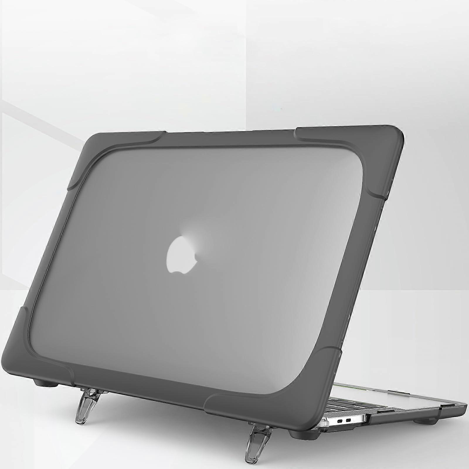 Shockproof Rugged Hard Shell Case with Kickstand for MacBook Air 13 A1369 A1466 Grey
