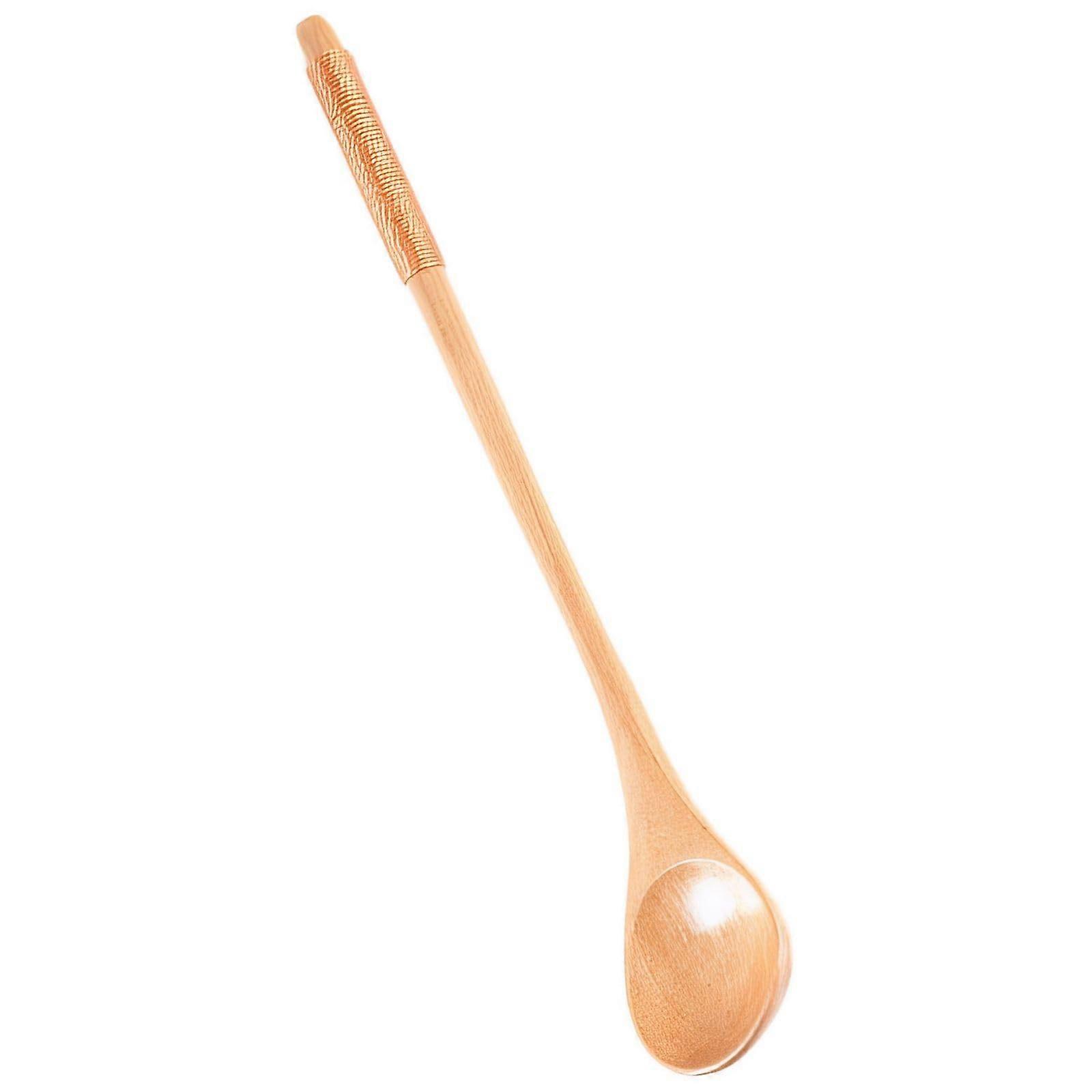 Wooden Coffee Spoon Long Handle 20cm for Precise Stirring Tea Honey Jam and Versatile Kitchen Use