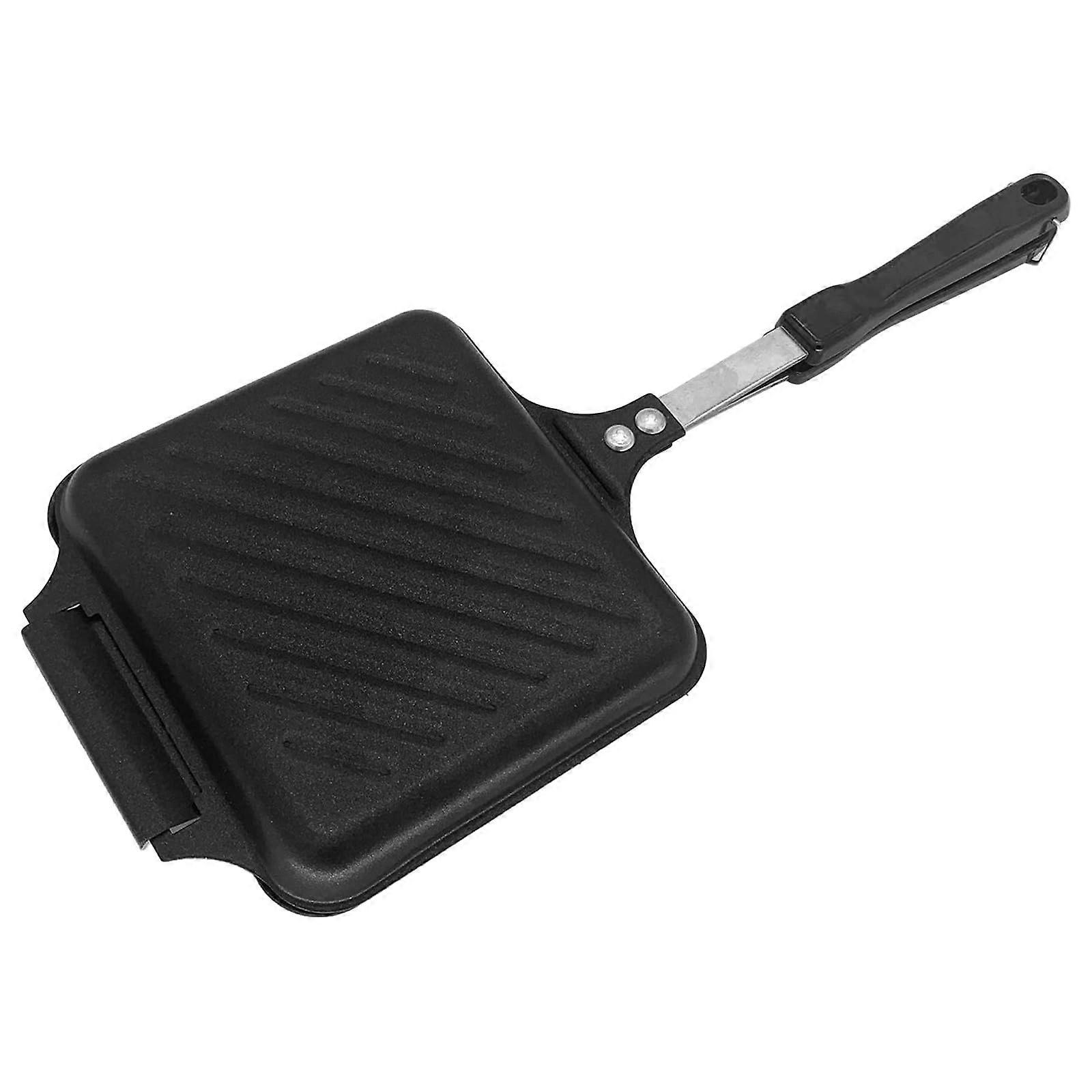 Sandwich Maker with NonStick Double Sided Panini Press, Safety Lock, HeatResistant Handle for Camping
