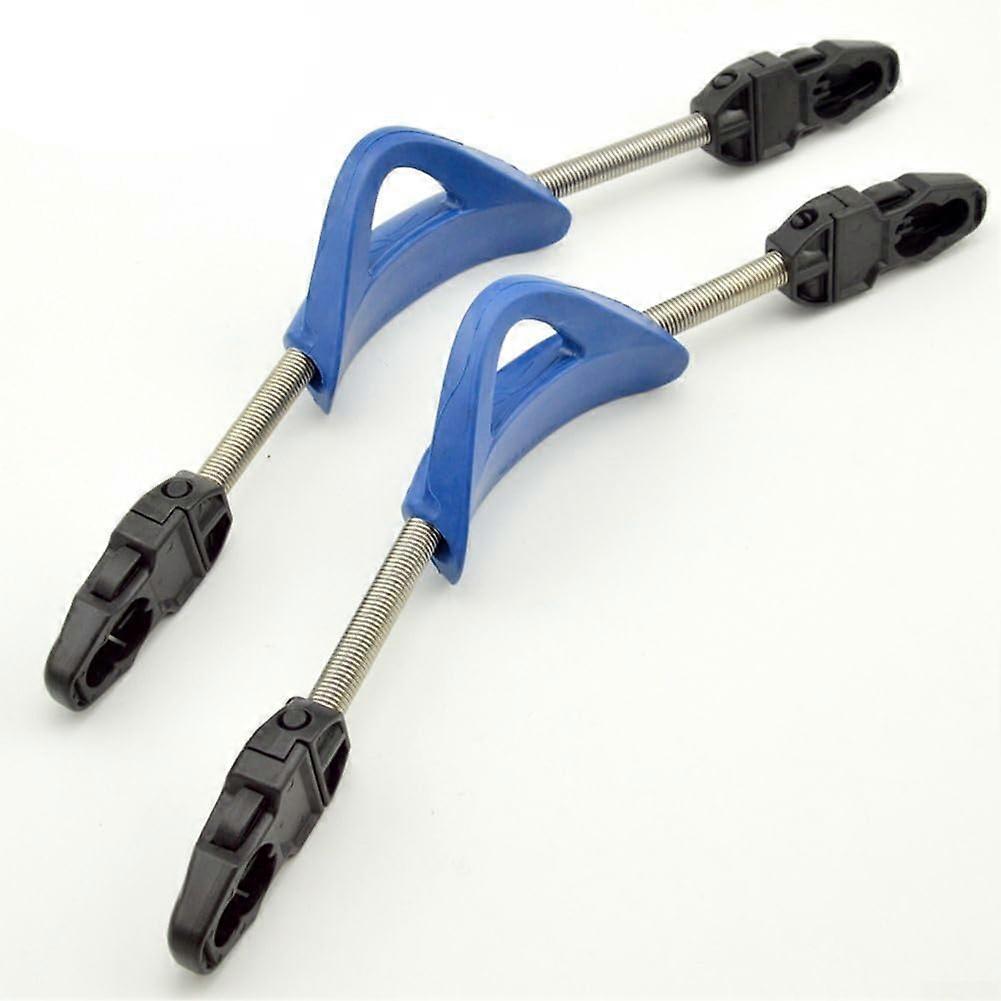 2Pcs Scuba Diving Spring Fin Straps Adjustable Quick Release Buckle Rust Resistant Steel Blue