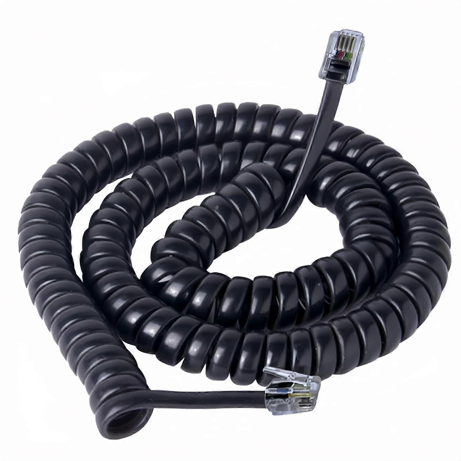 Handset Cord Replacement for Polycom VVX Series Phones, TangleResistant Coil, Black