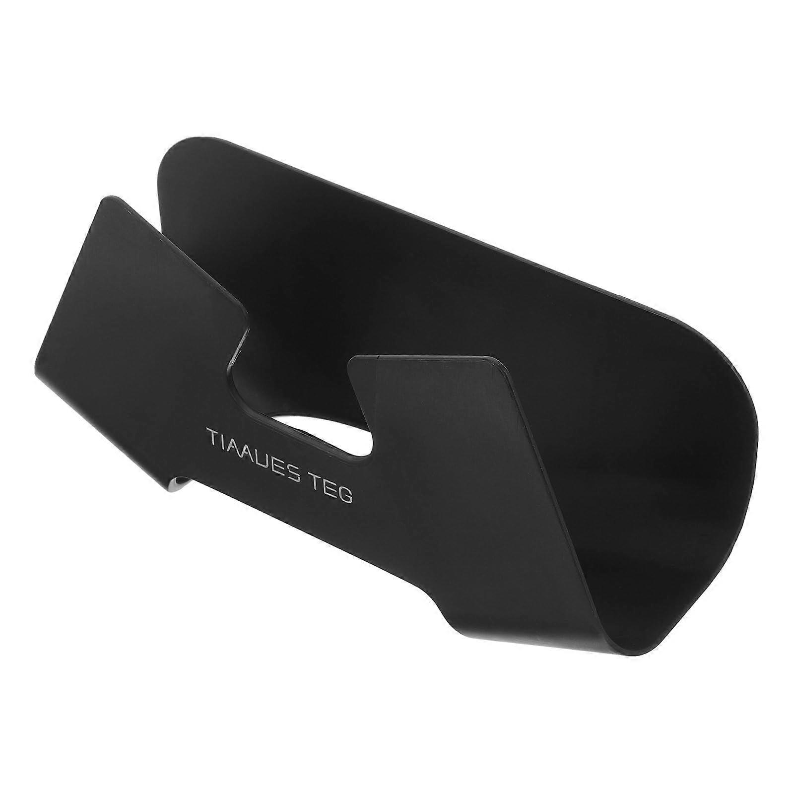 Wall Mounted Pot Lid Holder with NoDrill Adhesive, SpaceSaving Black Rack for Cutting Boards