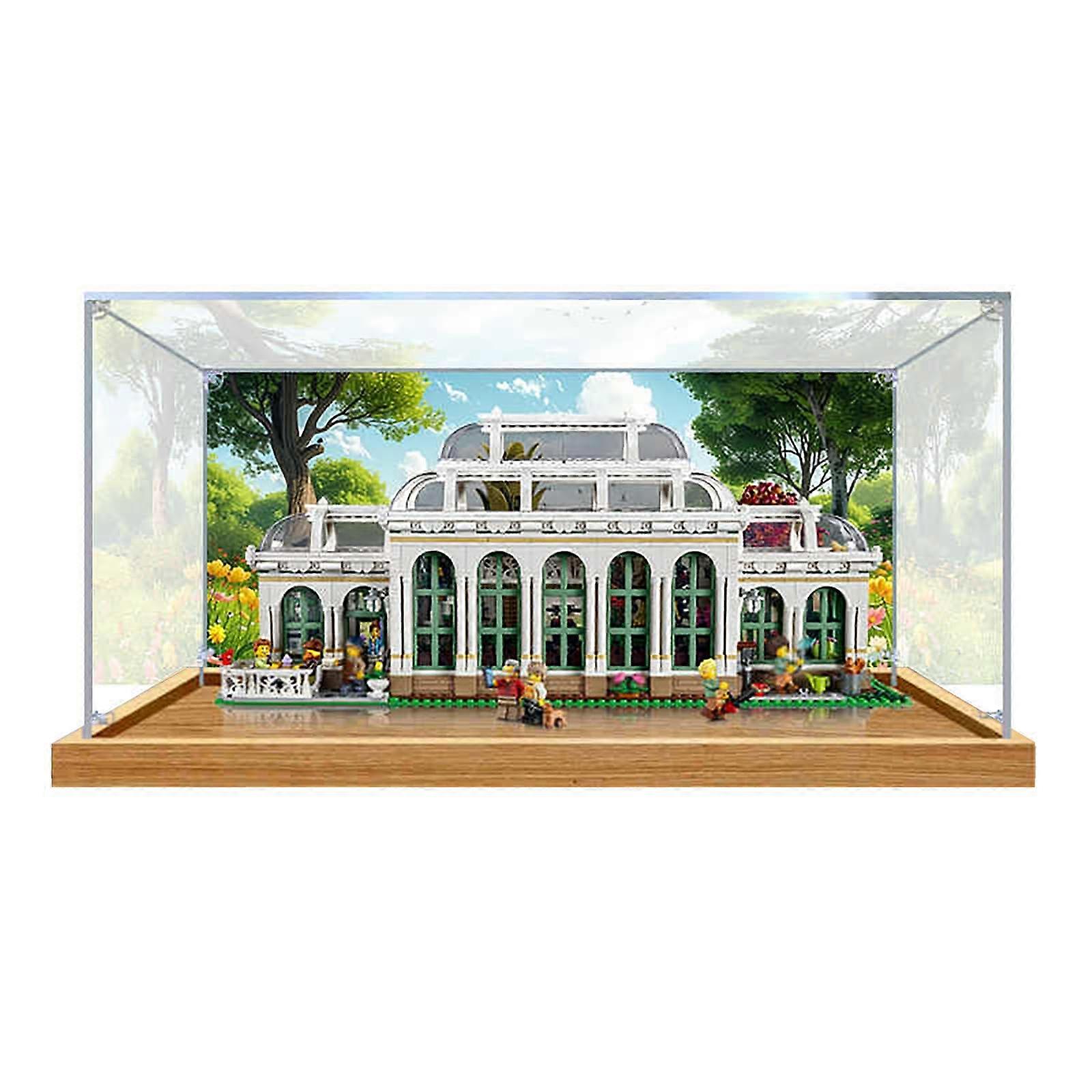Botanical Garden Display Case Acrylic Dustproof Showcase 360° Clear View Protective Box for  21353 Set