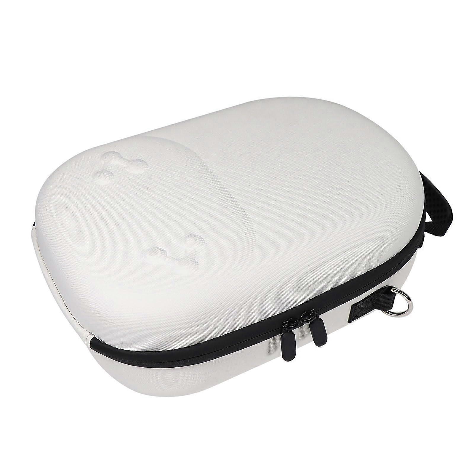 VR Headset Carrying Case with Shockproof Protection and MultiAccessory Storage, White