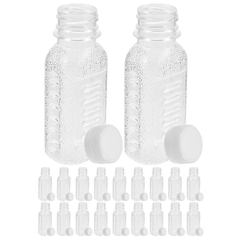 Fridge Milk Container Multi-Function Juice Bottles with Leak-Proof Lid 20Pcs