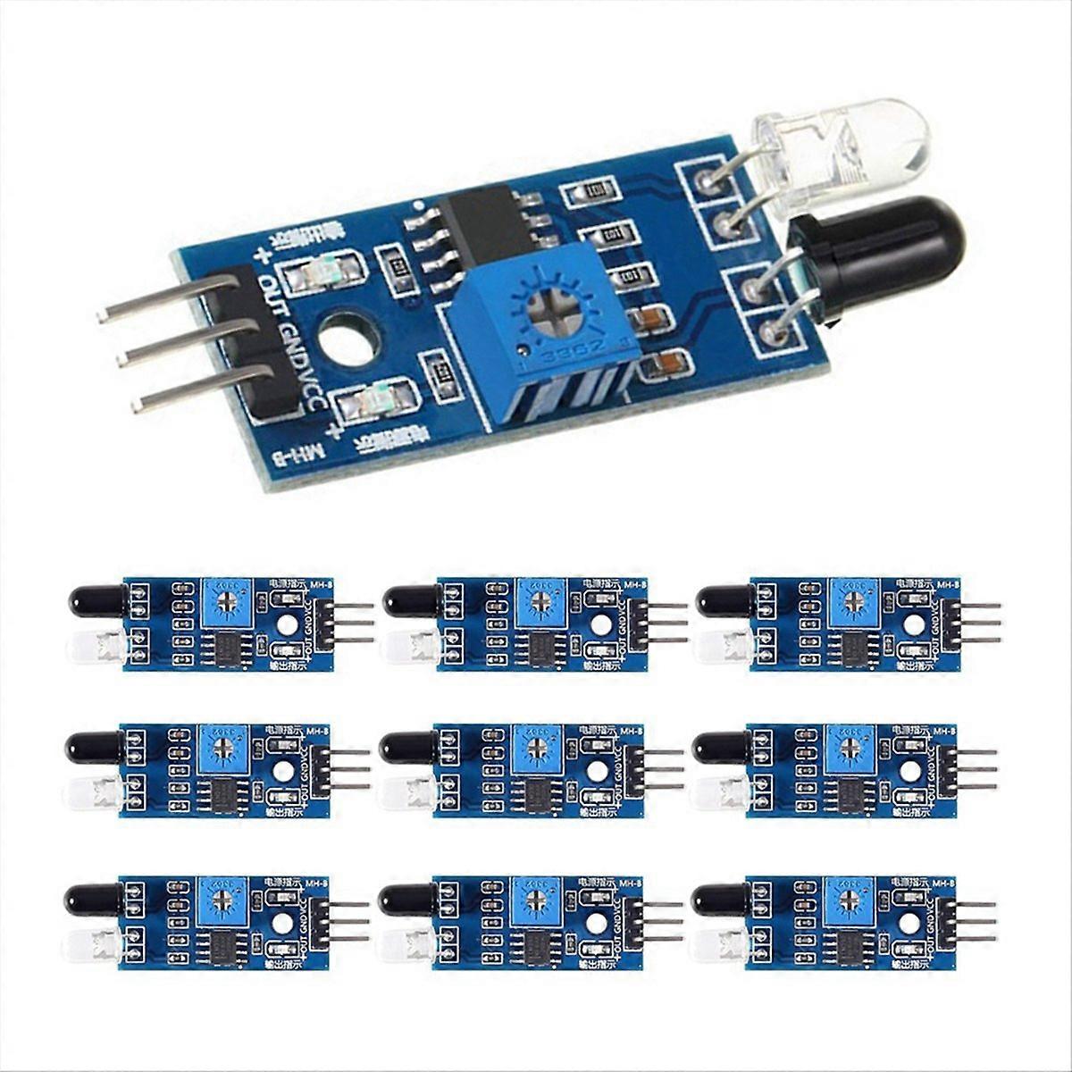 10pcs Intelligent Car Infrared Obstacle Avoidance Sensor Module