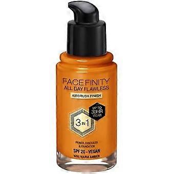 Fondotinta - MAX FACTOR - Facefinity All Day Flawless - W91 Warm Amber - 30 Ml - SPF 20