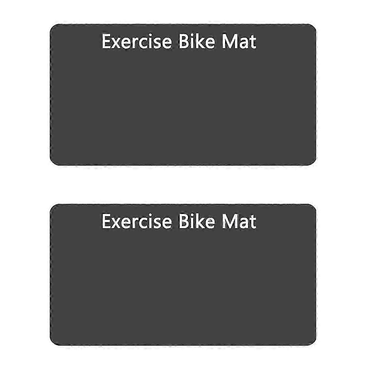 2PCS Non-Slip Mat for Bike, Exercise Bike Mat for Home Gym, Workout Mat for Bike Trainer