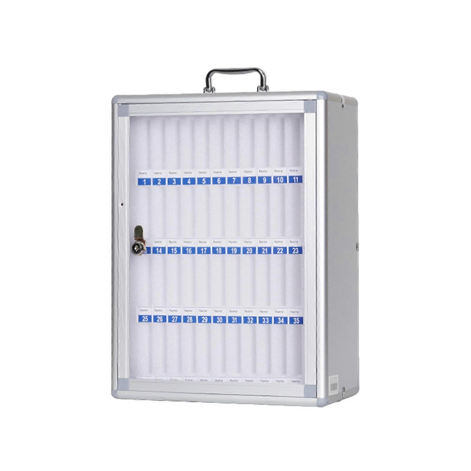 Lockable Mobile Phone Storage Box with Secure Locking System and Numbered Slots C48