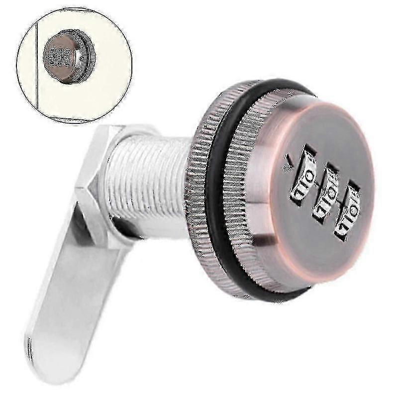 Combination lock for mailbox without key 30mm