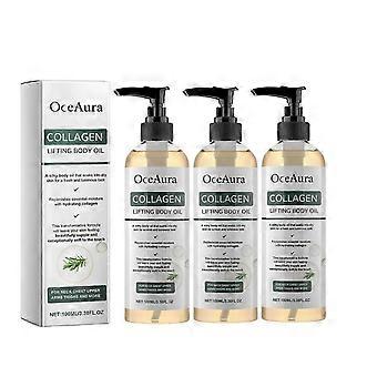 1-3x OceAura Collagen Straffendes Körperöl – Feuchtigkeitsspendendes und elastizitätsförderndes Massageöl für geschmeidige Haut