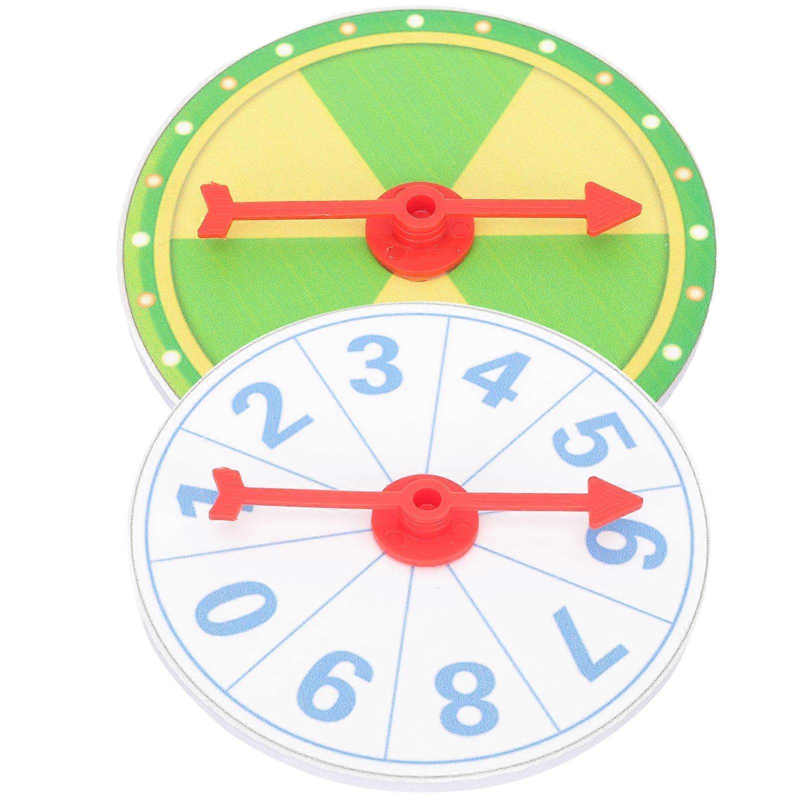 Roulette Wheel Prize Wheel for Playing 2Pcs Rotating Game Props