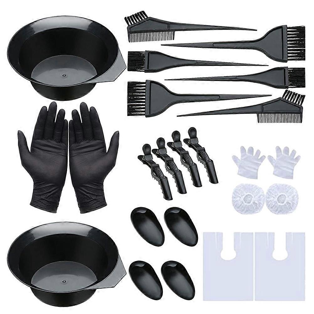 Kit para tingir cabelo com pente e luvas (1 unidade)