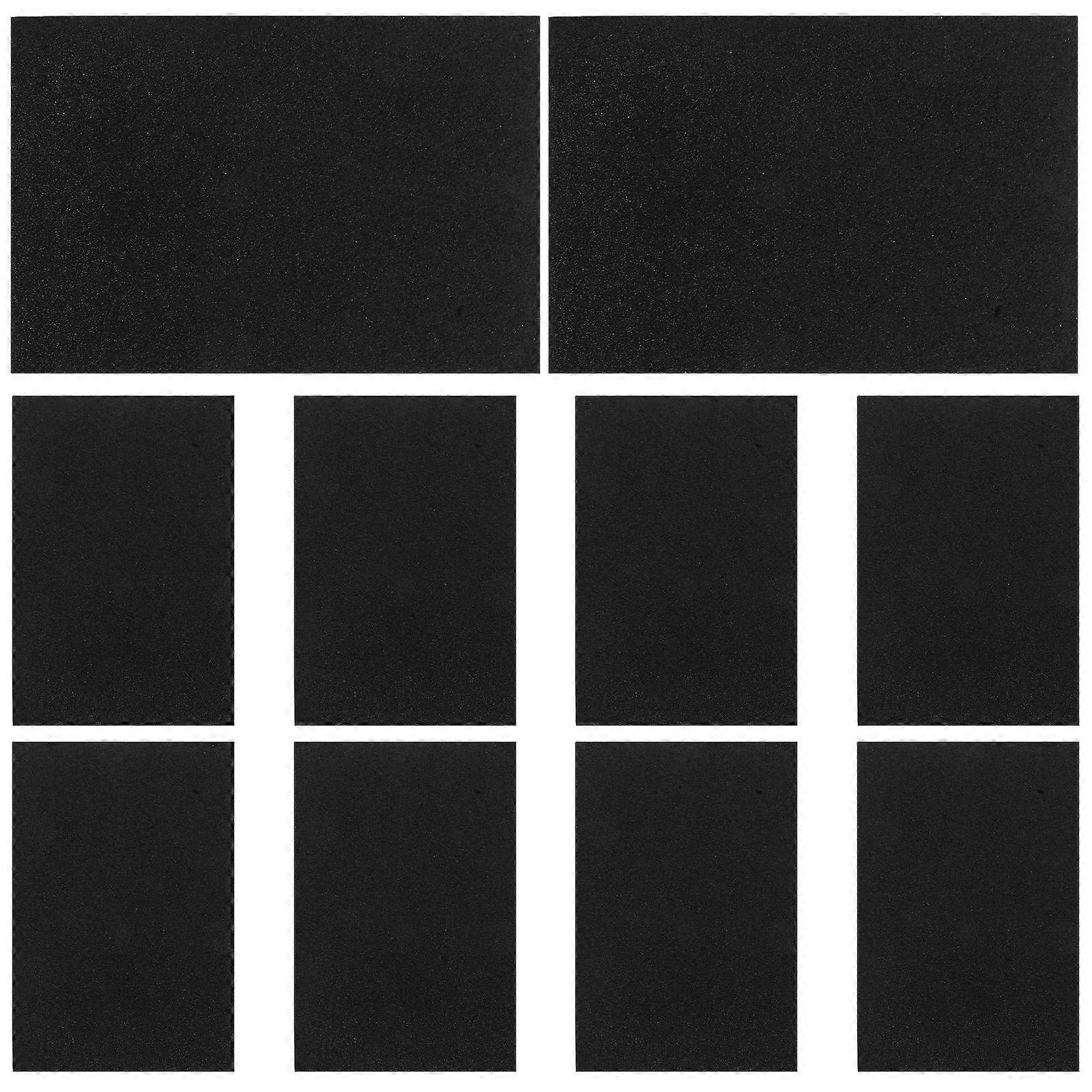 Black Glitter Sponge Sheets Multi-Function A4 Non-Adhesive Craft DIY 10Pcs