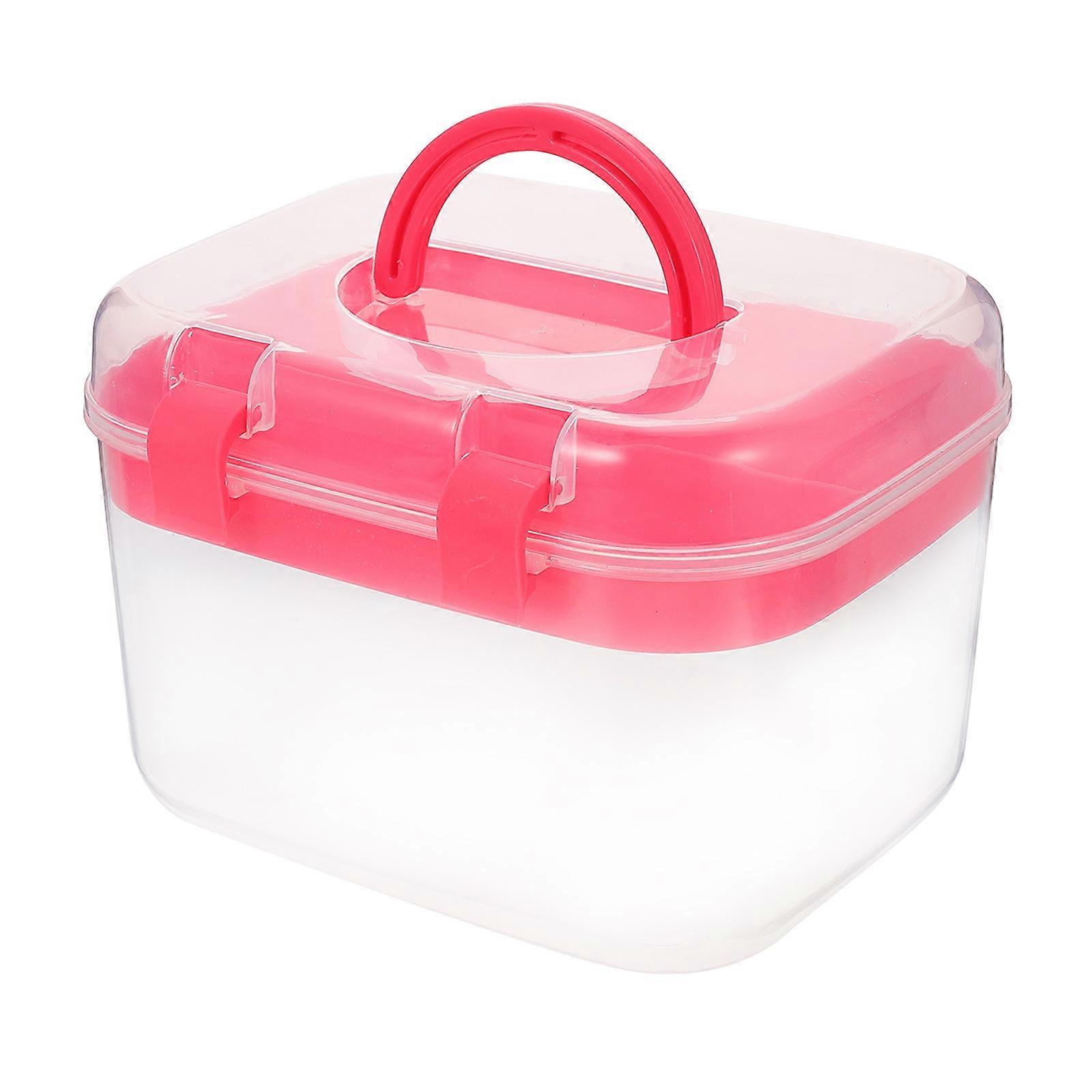 Medicine Storage Box for Home Usage Double Layer Portable Case