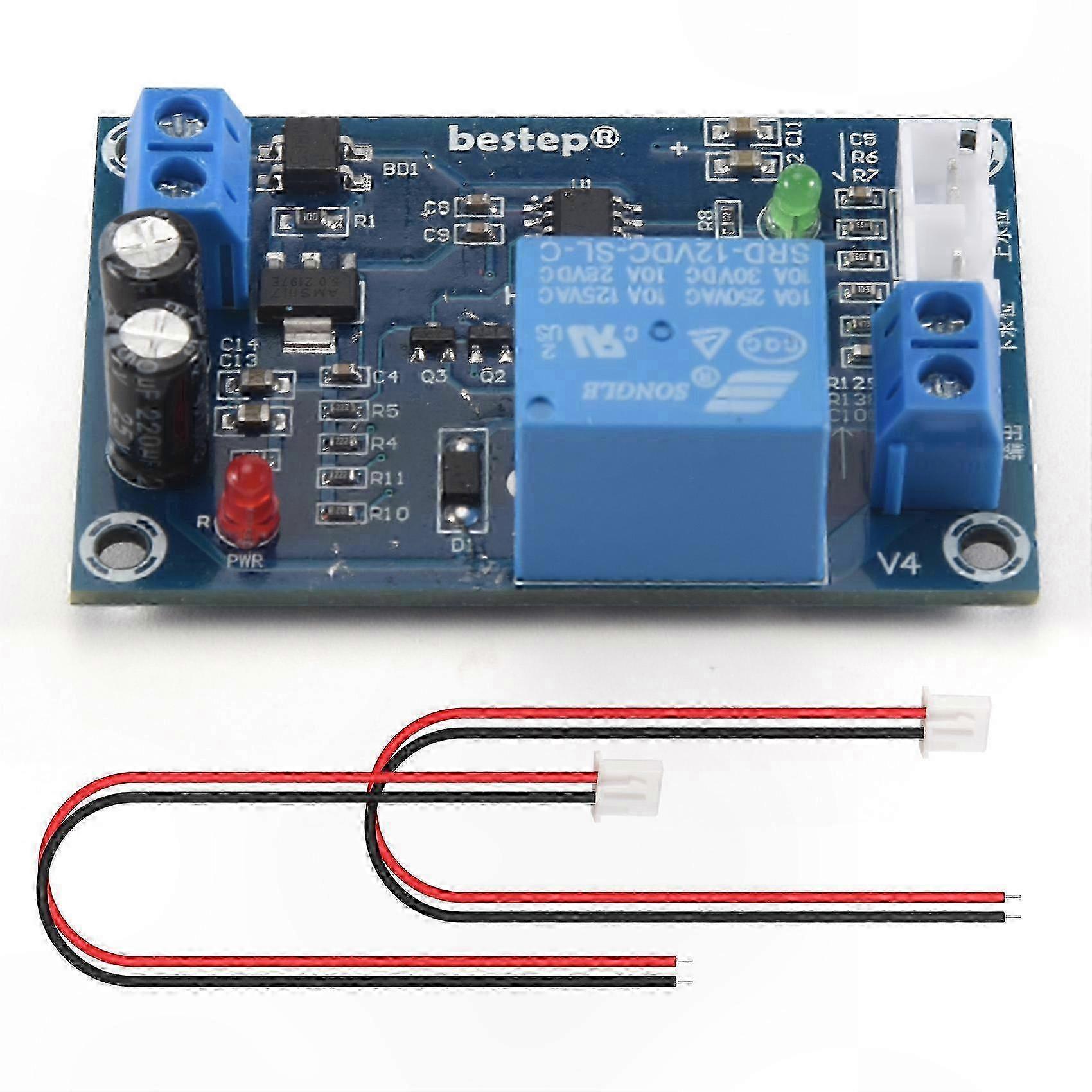 Automatic Water Level Controller with Pump Switch Module, 12V AC/DC Relay Sensor for Water Management Solutions
