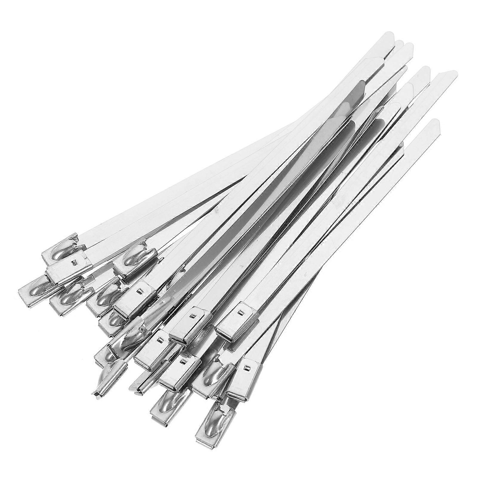 100pcs Multi-Purpose Stainless Steel Cable Zip Ties Self-Locking Cable Zip Ties