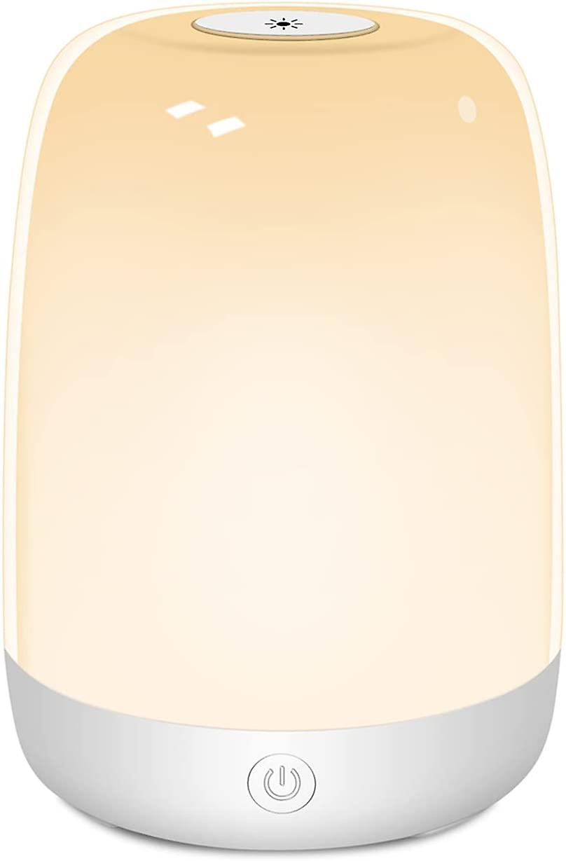 Night Light, Smart Bedside Table Light, Touch Control, Dimmable, With USB Rechargeable, Portable, Co