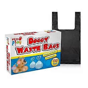DOGGY WASTE BAG - 150 BLACK BAGS - Fragranced Waste bags - Pack of 3