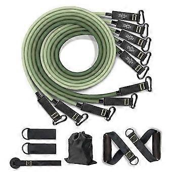 11Pcs TPE Resistance Bands Set - Versatile Fitness Training Equipment for Yoga, Strength, and Home Workouts