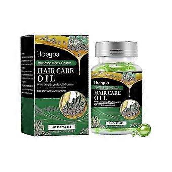 Hoegoa black castor nourishing hair care capsule hair care essential oil gently nourishes and smoothes to improve dry hair