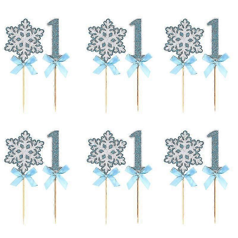 12pcs cake decorations , 1st Cake Topper