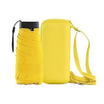 Kleiner Regenschirm Leichter Sonnenschirm Wasserdicht Regendicht Kompakter Regenschirm Fit für Männer Frauen Taschenschirm Fit zum Wandern
