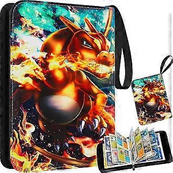 Album di ritagli Pokemon, 400 carte, album di carte collezionabili, raccoglitore di carte Pokemon, 4 tasche, 50 pagine