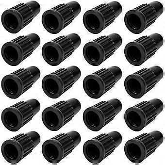 Black Presta Valve Caps Plastic Bike Tubeless Tire Caps Air Dust Stem Covers-Used on Presta/French Valves for Bicycle, MTB Mountain Bike, Road Bike (2