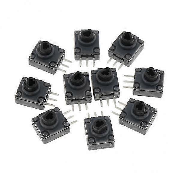 2x 10pcs Black Plastic LT + RT Button Potentiometer Switches
