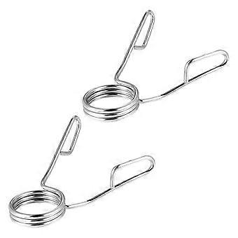 2pcs Dumbbell Barbell Clamps Spring Clip Collars for Powerlifting Fitness Gym