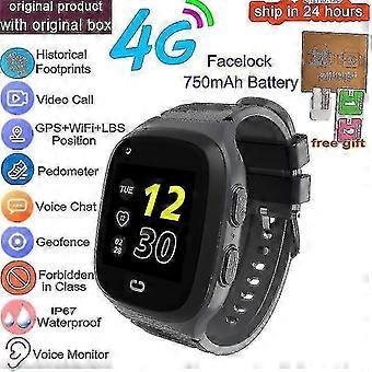 4g Kids Smart Watch Gps Wifi Video Call With Face-lock Sos Tracker Ip67 Waterproof Children's Smartwatch Camera Vs Y95 A36e 4g