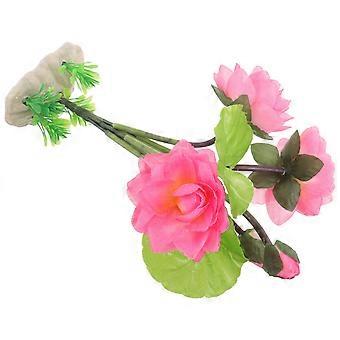 Fake Aquarium Lotus Delicate Aquarium Flower Decorative Fake Flower Aquarium Supply