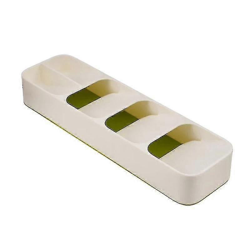 White Kitchen Utensil Drawer Spoon Storage Box