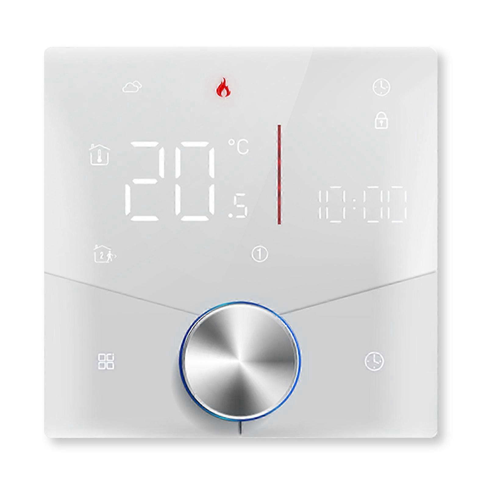 WiFi Intelligent Thermostat with Knob Button Multi-Function Floor Heating Controller for Home Use