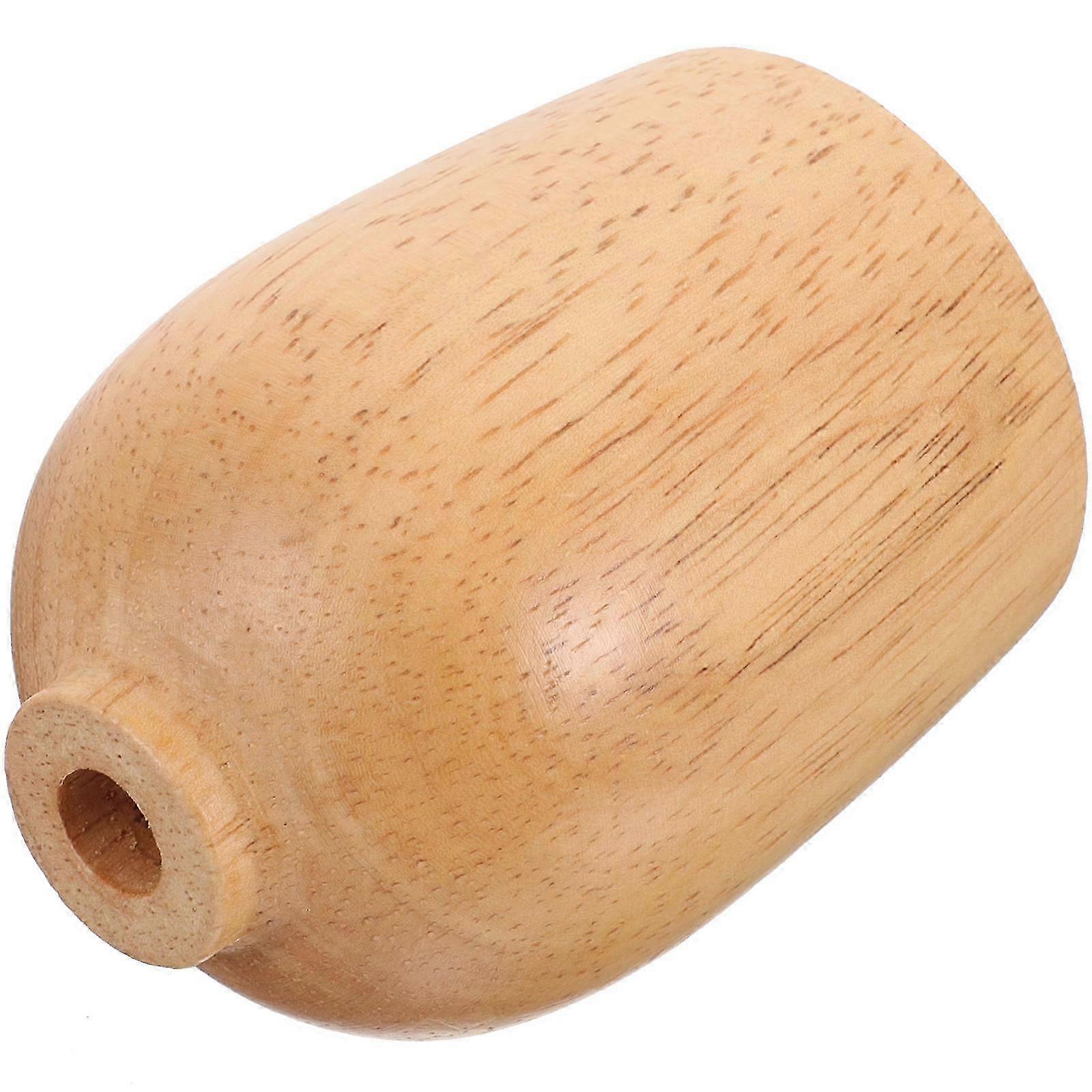 E27 Lamp Cup Base Brown Solid Wood for Wall Ceiling Light Decor