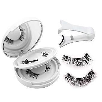 Cils magnétiques, set de cils magnétiques, cils magnétiques avec applicateur, aspect naturel, pas besoin de colle, cils souples réutilisables pour femmes