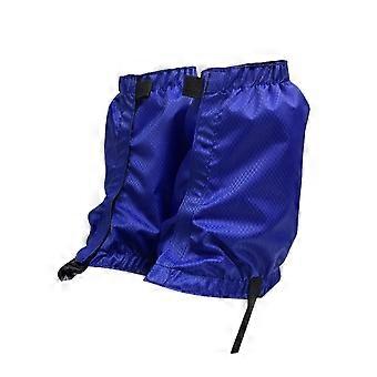 Waterproof Hiking Leg Gaiters Durable Oxford Fabric Snow and Mud Shield Boot Covers Blue