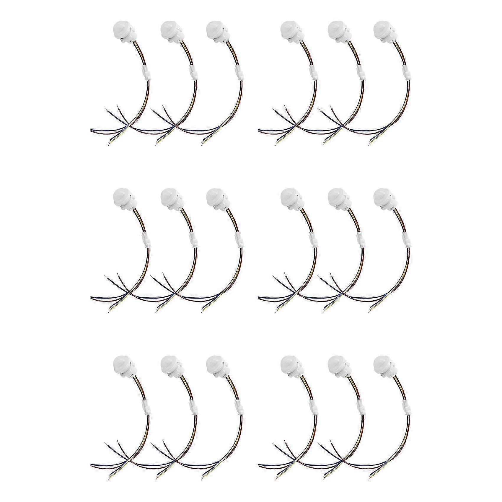 18 Packs Motion Sensor Light Switch, PIR Sensor Smart Detection Switch,Ceiling or Wall Mount Smart Light Switch